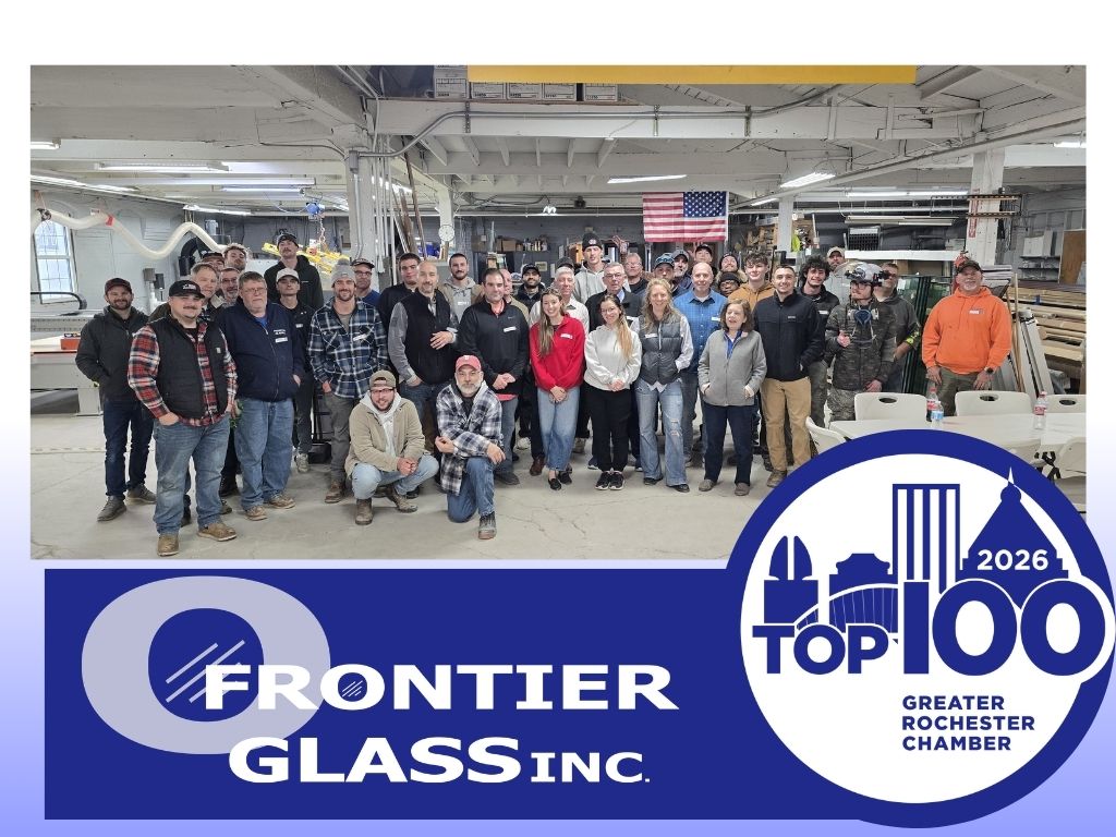 Frontier Glass Inc. Named to 2026 Greater Rochester Chamber Top 100!
